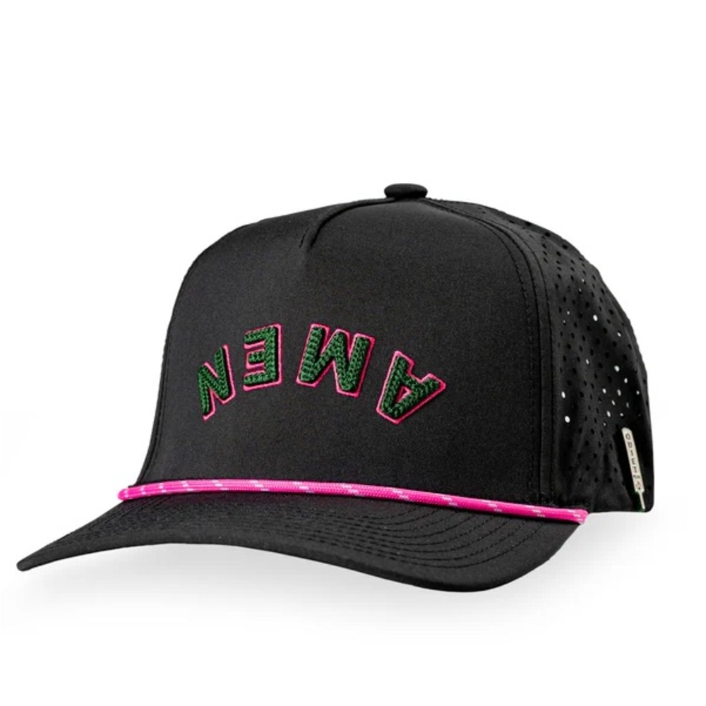 AMEN INVERTED BLACK - PERFORATED ROPE HAT